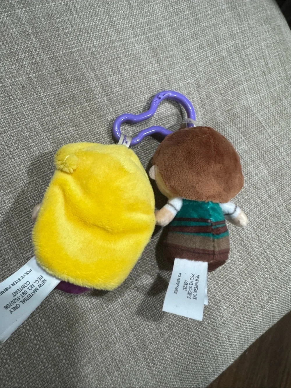 Hallmark Itty Bittys princess clippy collection. Rapunzel and Flynn Rider